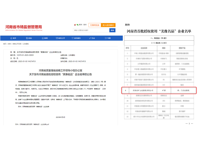 質(zhì)量**，品牌引 領(lǐng)｜河南礦山榮登“美豫名品”榜單